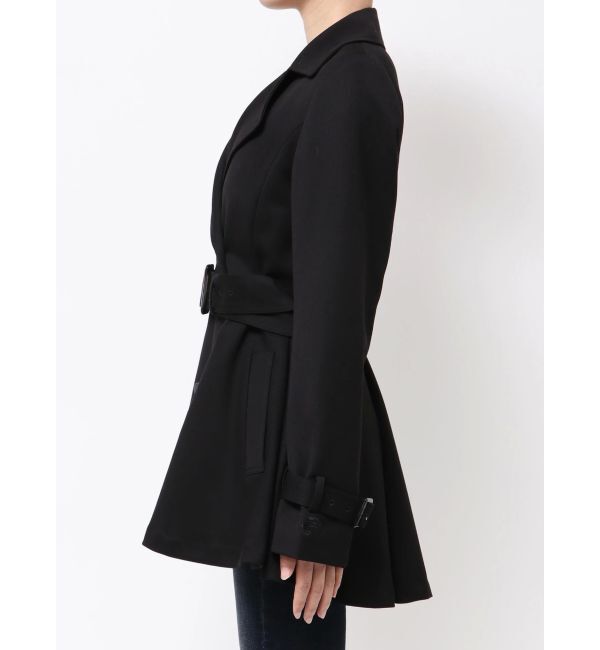 GYDA「GDミディアムフレアコート」|トレンチコート|