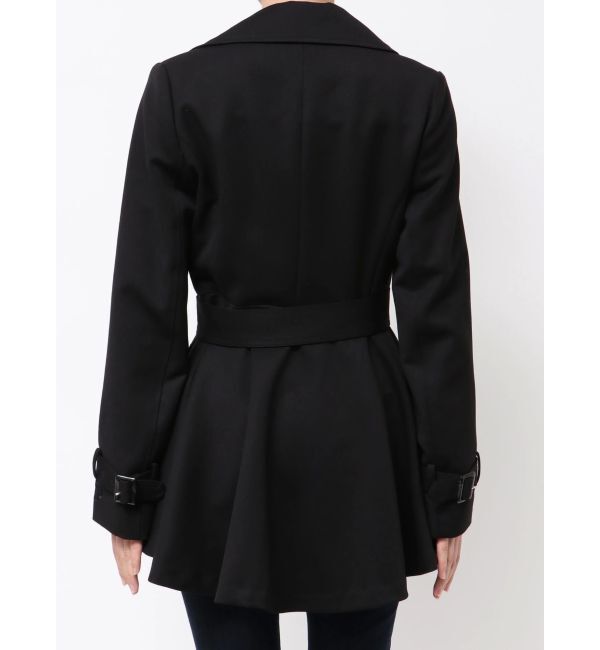 GYDA「GDミディアムフレアコート」|トレンチコート|