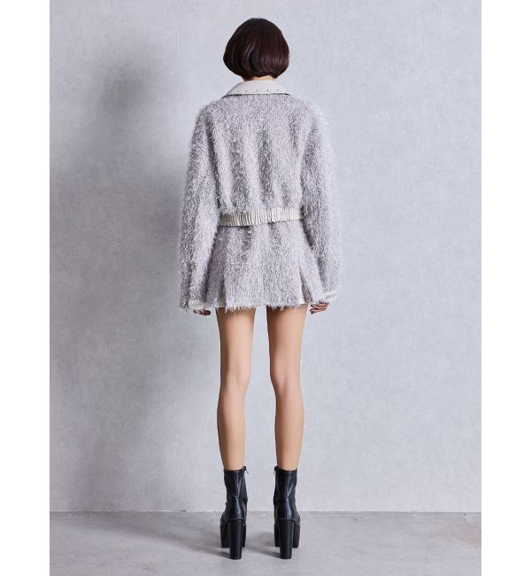 GYDA「ラメツイードチェーンジャケット」|ブルゾン・スタジャン|