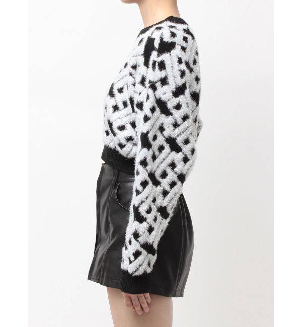 GYDA「GGチェーンロゴラメニットトップス」|ニット・セーター|