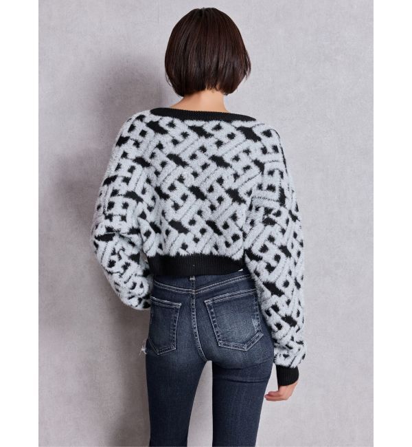 GYDA「GGチェーンロゴラメニットトップス」|ニット・セーター|