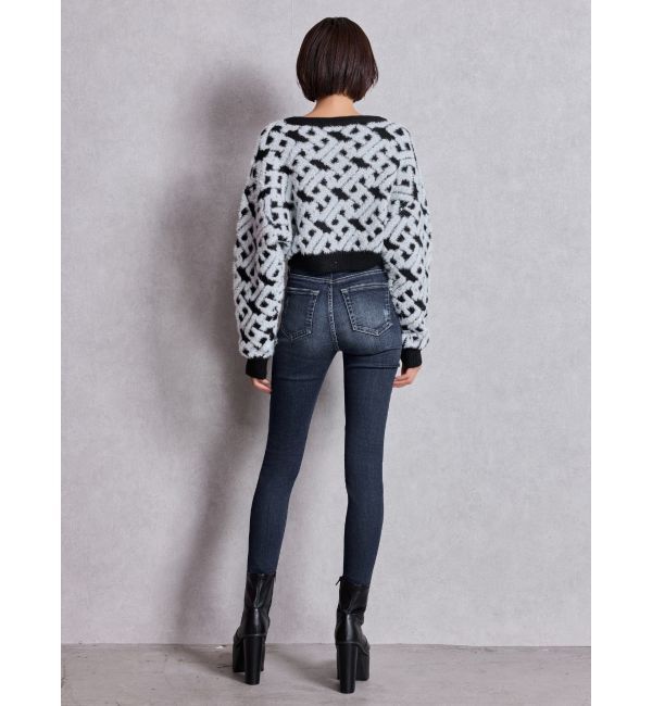 GYDA「GGチェーンロゴラメニットトップス」|ニット・セーター|