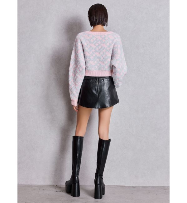 GYDA「GGチェーンロゴラメニットトップス」|ニット・セーター|