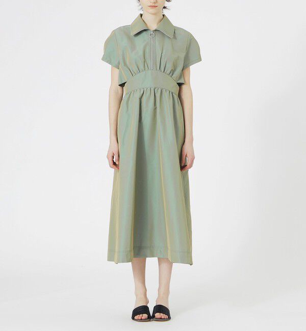  「【手洗い可】フロントZIPオープンワンピース」|ワンピース|