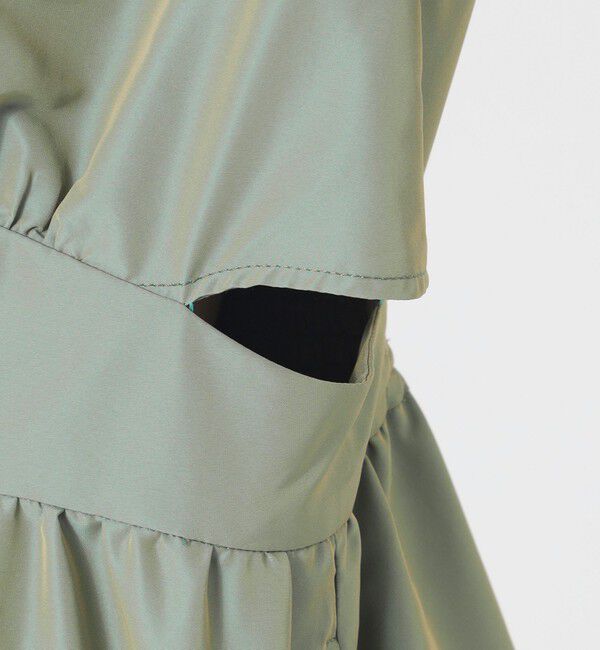  「【手洗い可】フロントZIPオープンワンピース」|ワンピース|