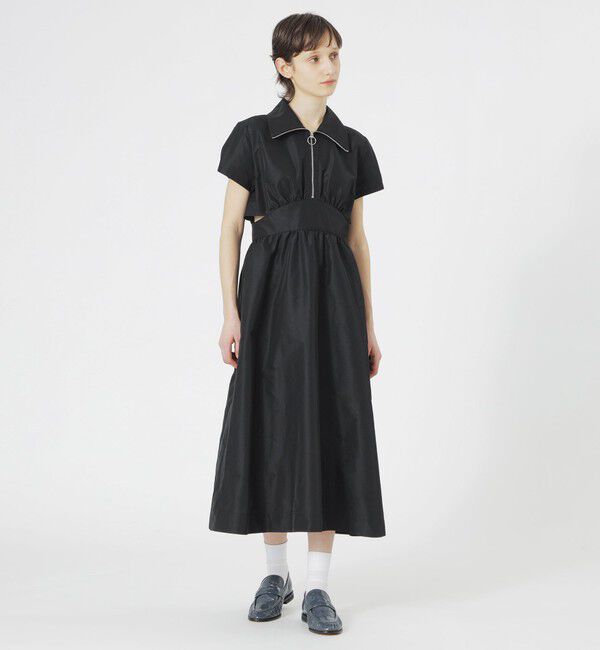  「【手洗い可】フロントZIPオープンワンピース」|ワンピース|