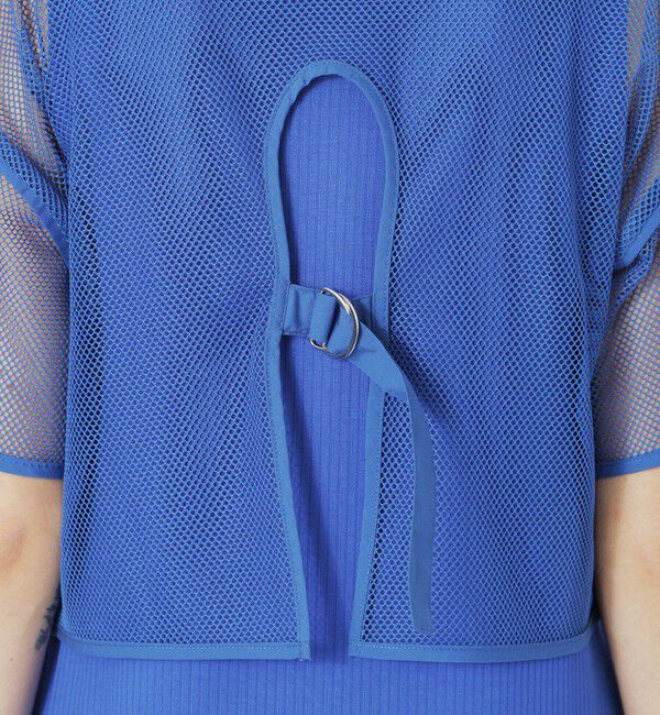  「メッシュレイヤードカットソーワンピース」|ワンピース|