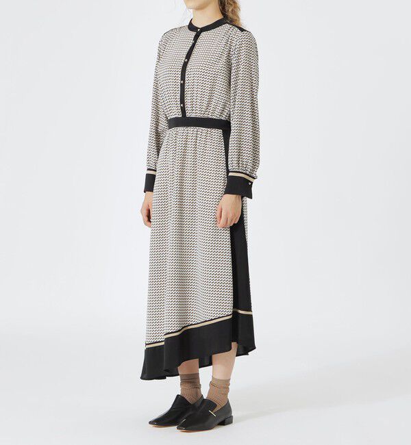  「レトロジオメトリックプリントワンピース」|ワンピース|