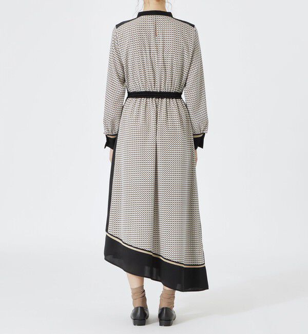  「レトロジオメトリックプリントワンピース」|ワンピース|
