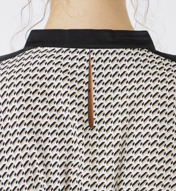  「レトロジオメトリックプリントワンピース」|ワンピース|