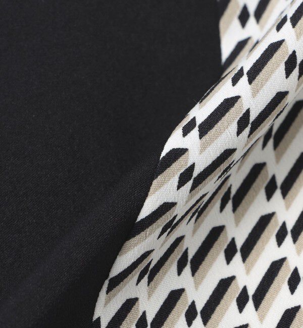  「レトロジオメトリックプリントワンピース」|ワンピース|