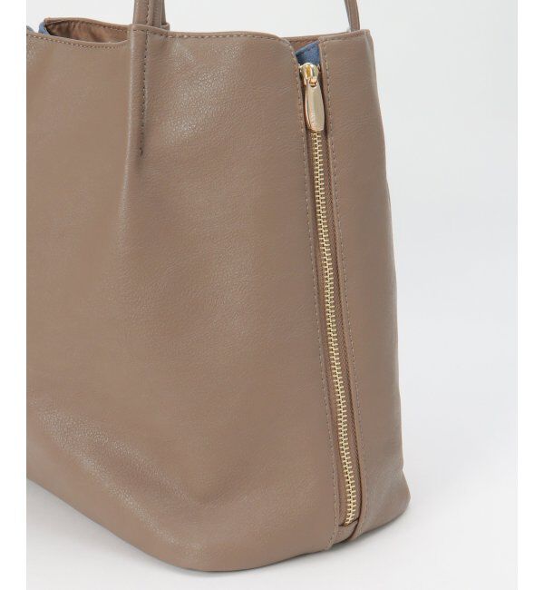 ikka「バイカラーサイド切り替えトートバッグ」|その他|