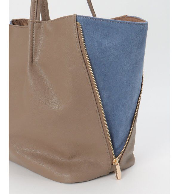 ikka「バイカラーサイド切り替えトートバッグ」|その他|