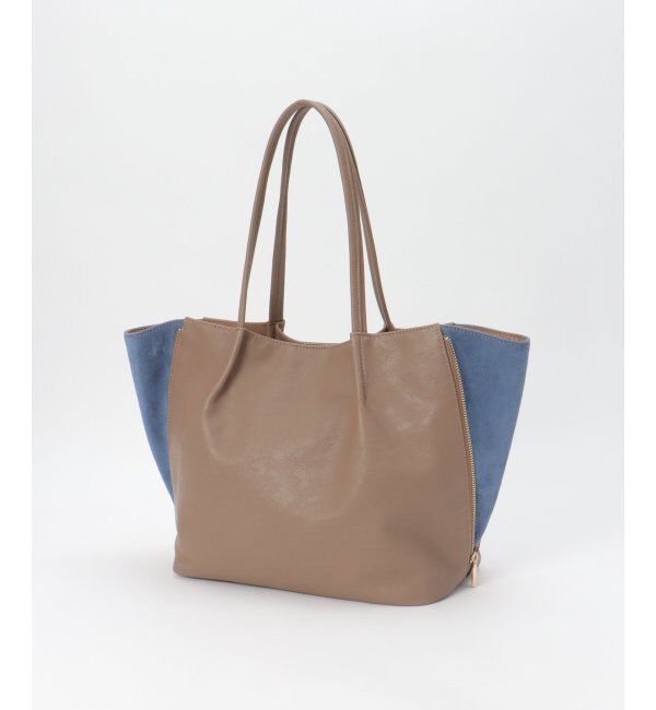 ikka「バイカラーサイド切り替えトートバッグ」|その他|