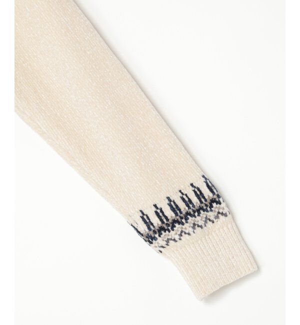 ikka「モール求心柄ニット」|プルオーバー|