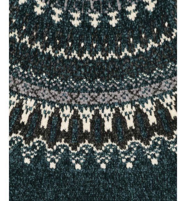 ikka「モール求心柄ニット」|プルオーバー|