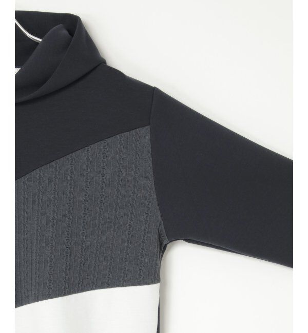 ikka「ブロックスダンボールプルパーカ」|パーカー|