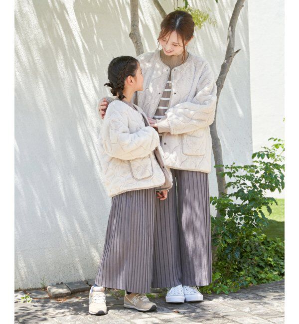 ikka kids「【親子コーデ】スエード風プリーツパンツ（120~160cm）」|その他|