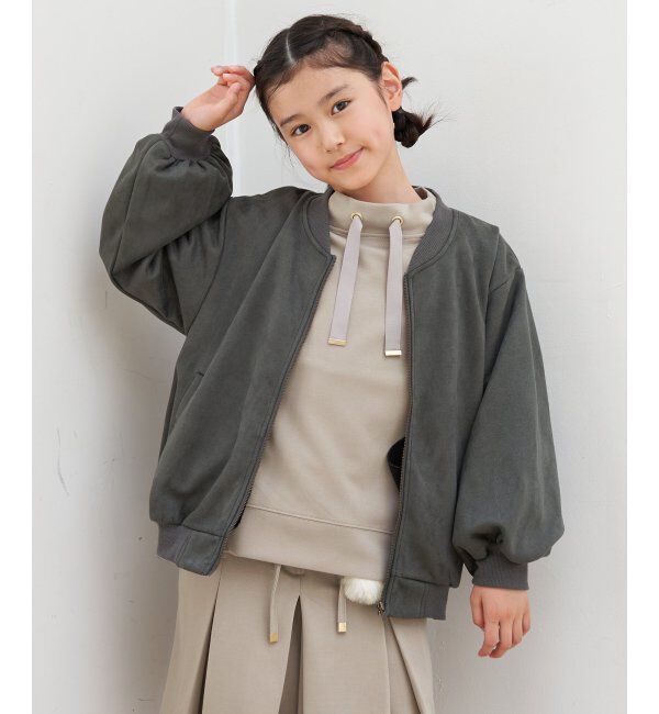 ikka kids「GOKU楽鹿の子ダンボールサイドジッププルオーバー（120~160cm）」|Tシャツ・カットソー|