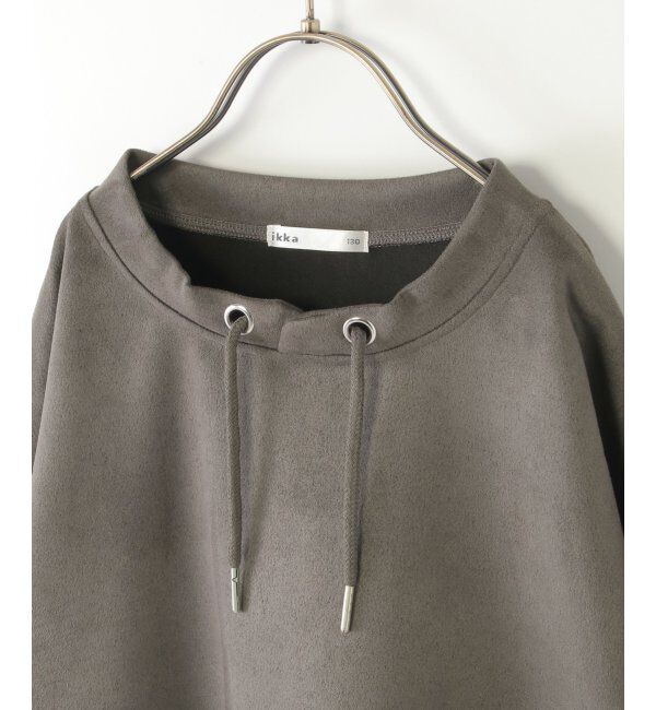 ikka kids「【親子コーデ】フェイクスエードルーイカラーレイヤードプルオーバー（120~160cm）」|Tシャツ・カットソー|