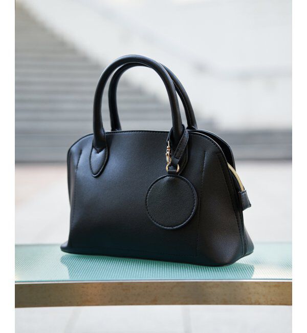 ikka「合皮2WAYボストンミラー付きトートバッグ」|その他|