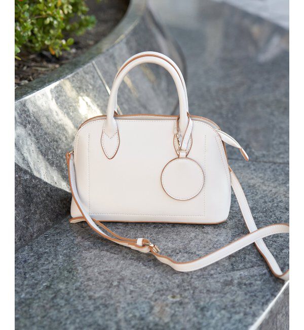 ikka「合皮2WAYボストンミラー付きトートバッグ」|その他|