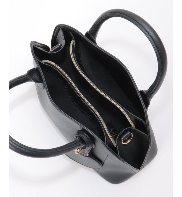 ikka「合皮2WAYボストンミラー付きトートバッグ」|その他|