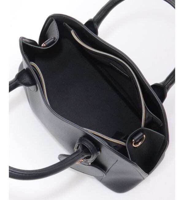 ikka「合皮2WAYボストンミラー付きトートバッグ」|その他|