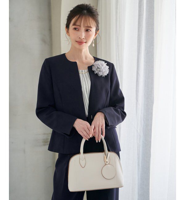 ikka「合皮2WAYボストンミラー付きトートバッグ」|その他|