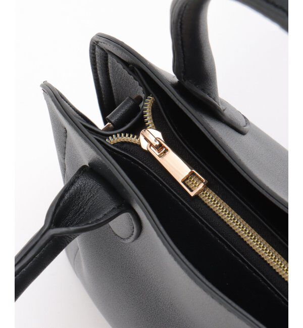 ikka「合皮2WAYボストンミラー付きトートバッグ」|その他|