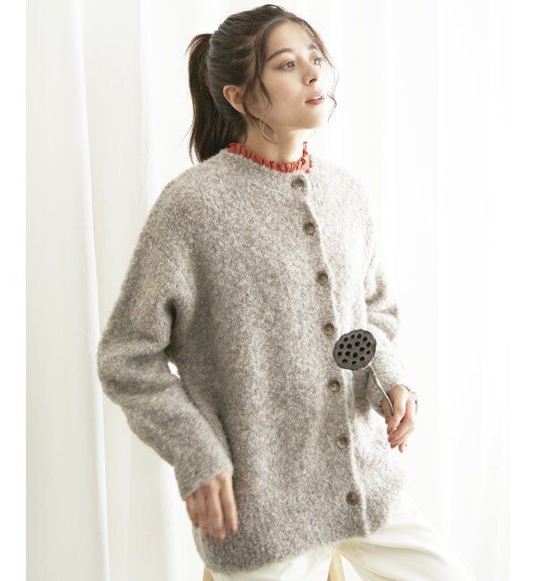 Lbc with Life「リサイクルモコモコ2WAYカーディガン」|カーディガン|