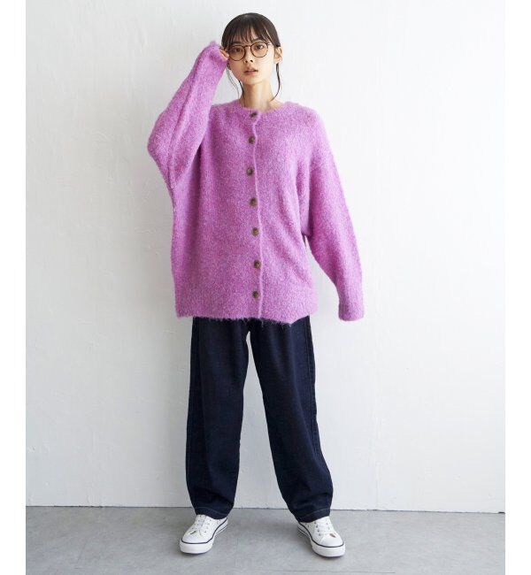 Lbc with Life「リサイクルモコモコ2WAYカーディガン」|カーディガン|