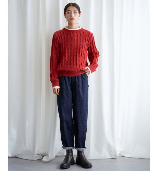 Lbc with Life「クリスマスケーブルニットプルオーバー」|カーディガン|