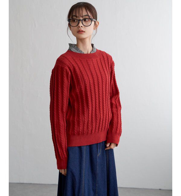 Lbc with Life「クリスマスケーブルニットプルオーバー」|カーディガン|