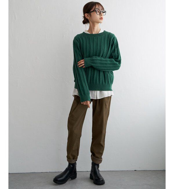 Lbc with Life「クリスマスケーブルニットプルオーバー」|カーディガン|