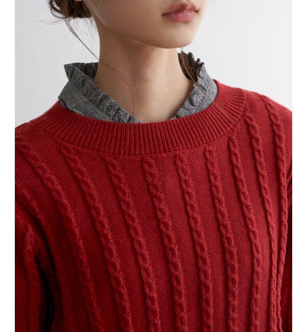 Lbc with Life「クリスマスケーブルニットプルオーバー」|カーディガン|