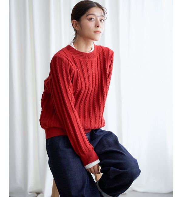 Lbc with Life「クリスマスケーブルニットプルオーバー」|カーディガン|