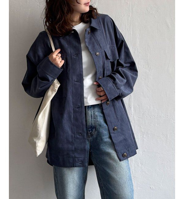 Lbc with Life「スウェードライクシャウター」|ブルゾン・スタジャン|