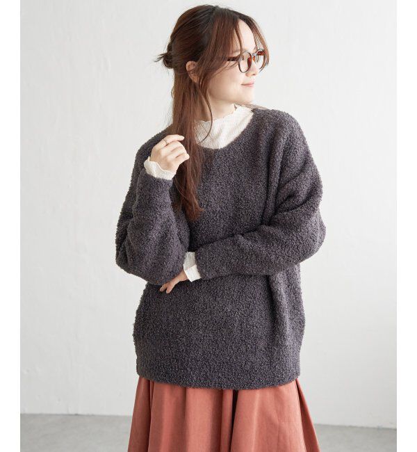 Lbc with Life「トイプーニットプルオーバー」|カーディガン|チャコール