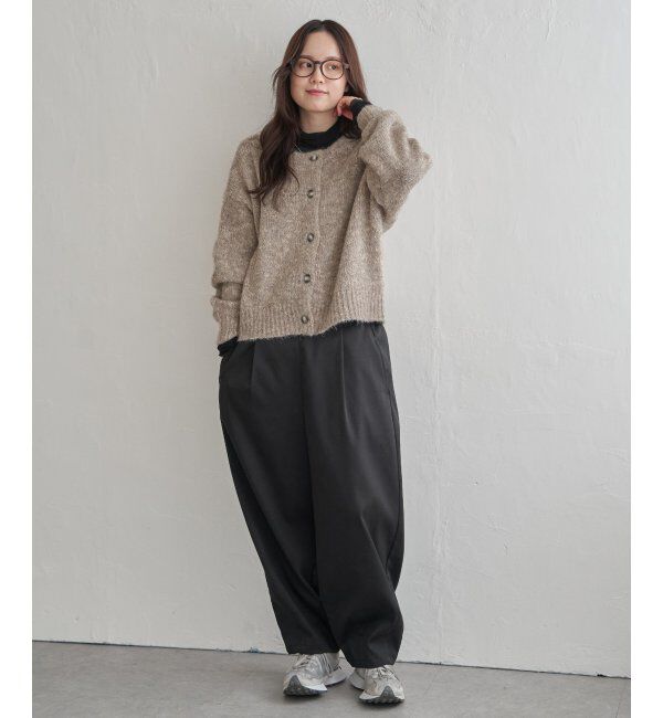 Lbc with Life「MIXヤーンラメ2WAYプルオーバーカーディガン」|カーディガン|