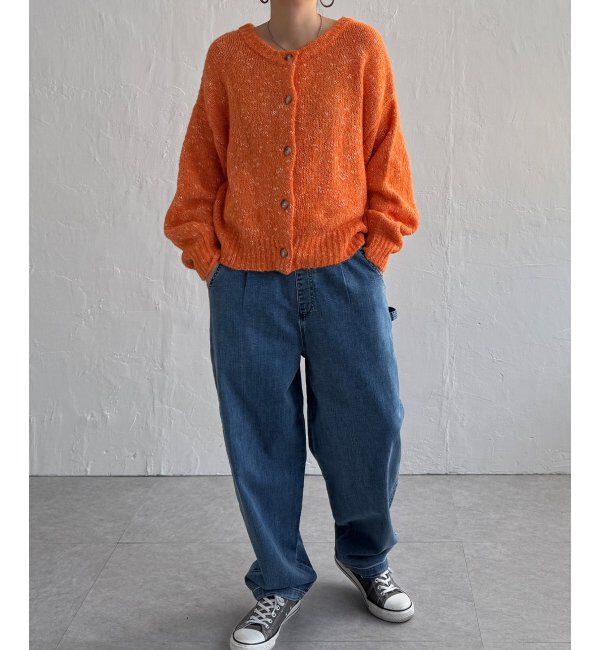 Lbc with Life「MIXヤーンラメ2WAYプルオーバーカーディガン」|カーディガン|