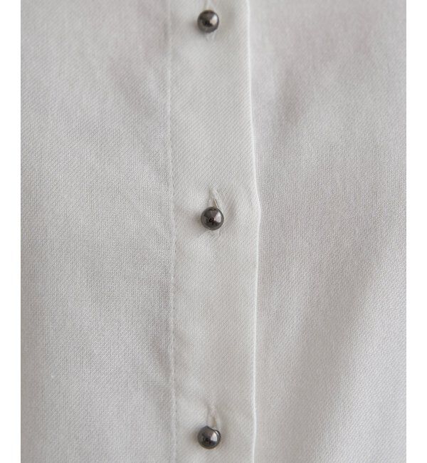 Lbc with Life「綿レーヨンメタルボタンシャツ」|シャツ・ブラウス|