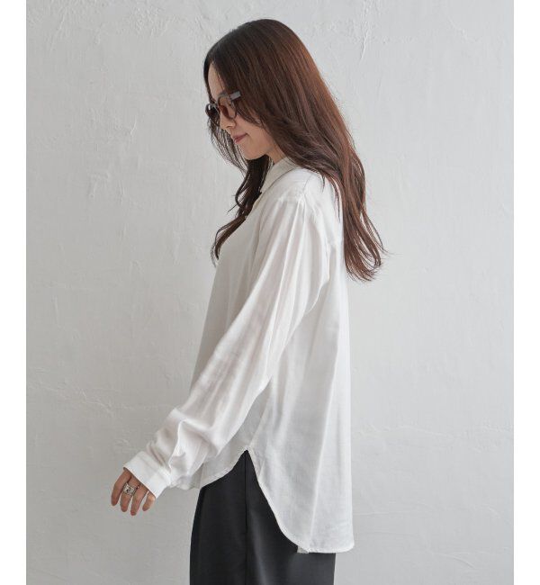 Lbc with Life「綿レーヨンメタルボタンシャツ」|シャツ・ブラウス|