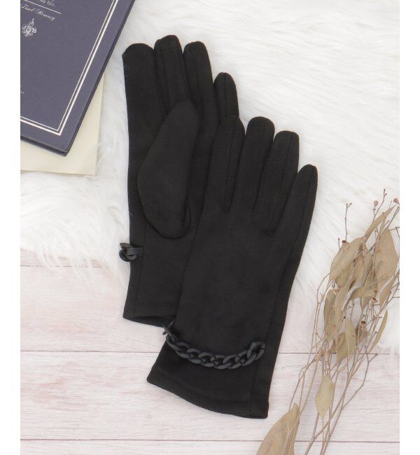 Lbc with Life「裾プラチェーン付きグローブ」|手袋|