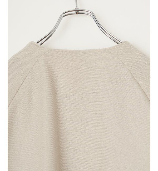 Lbc with Life「エクリュ ノーカラーブルゾン」|ブルゾン・スタジャン|