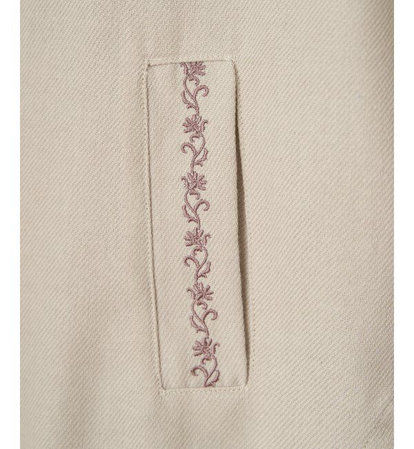 Lbc with Life「エクリュ ノーカラーブルゾン」|ブルゾン・スタジャン|