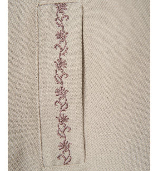 Lbc with Life「エクリュ ノーカラーブルゾン」|ブルゾン・スタジャン|