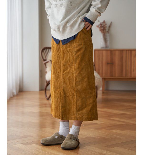 Lbc with Life「コーデュロイベイカーIラインスカート」|スカート|