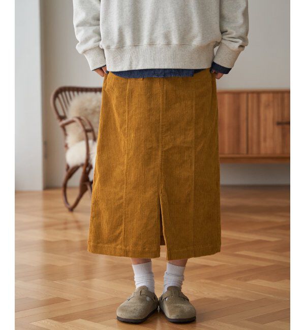 Lbc with Life「コーデュロイベイカーIラインスカート」|スカート|