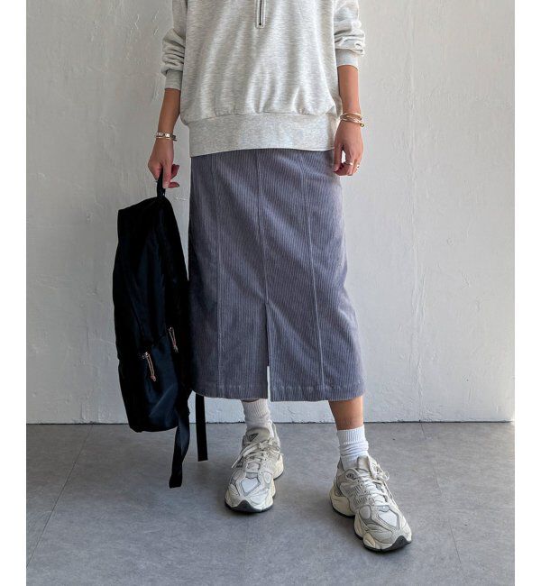 Lbc with Life「コーデュロイベイカーIラインスカート」|スカート|
